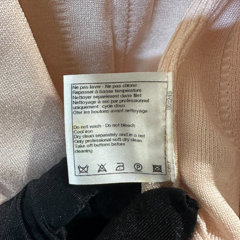 【美收精品】CHANEL 寶寶粉色珍珠短袖外套 4-144【隔月月中將轉賣至日本 上架期限30天】-7