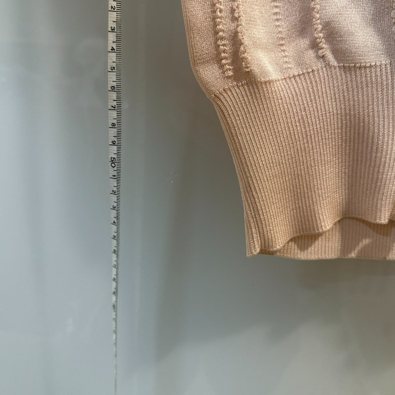 【美收精品】CHANEL 寶寶粉色珍珠短袖外套 4-144【隔月月中將轉賣至日本 上架期限30天】-10