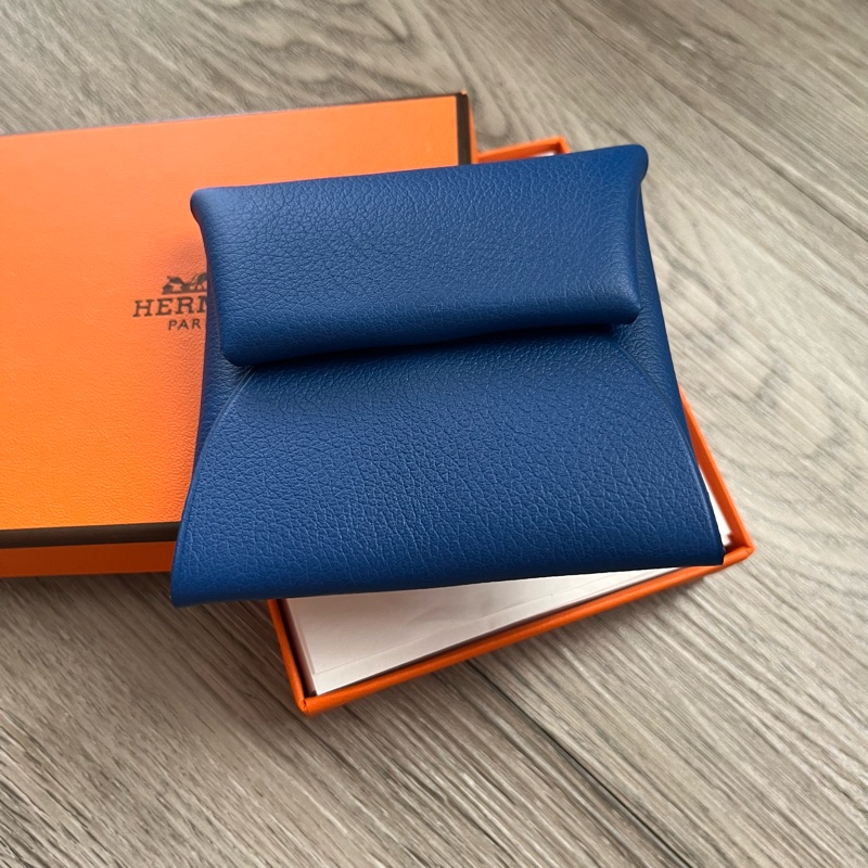 全新 ✨ Hermès Bastia 零錢包 · Evercolor 皮革 · Bleu France 💙-0