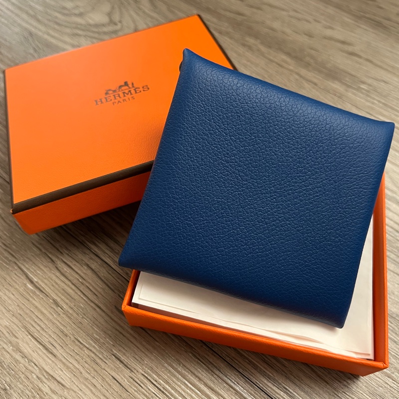 全新 ✨ Hermès Bastia 零錢包 · Evercolor 皮革 · Bleu France 💙-1