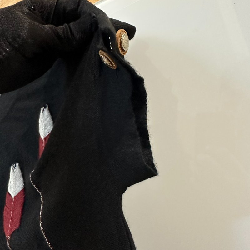 【美收精品】CHANEL 黑色刺繡短袖 4-145【隔月月中將轉賣至日本 上架期限30天】-3