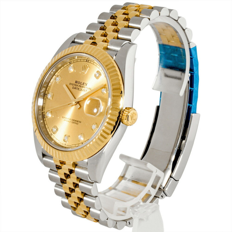 勞力士 ROLEX 126333G Datejust 41 隨機系列自動手錶香檳色錶盤 YG x SS 男士-1