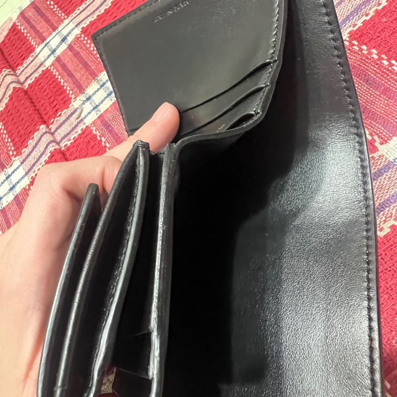 Celine TRIOMPHE亮澤牛皮革小號翻蓋錢包-8