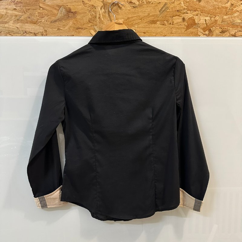 【美收精品】BURBERRY 黑色襯衫 4-178【隔月月中將轉賣至日本 上架期限30天】-1