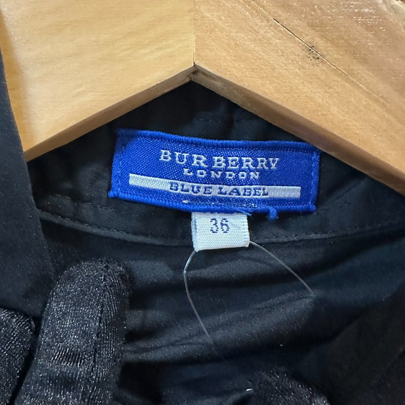 【美收精品】BURBERRY 黑色襯衫 4-178【隔月月中將轉賣至日本 上架期限30天】-2