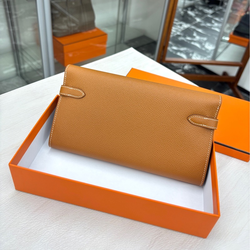 Hermes 金棕Kelly long錢包,A刻 附件原盒 部份五金原膜-3