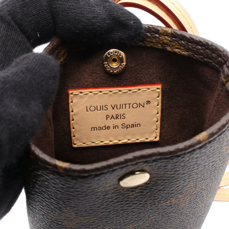LOUIS VUITTON 太陽眼鏡袋 GI1365 Monogram 帆布皮革棕色二手女士-3