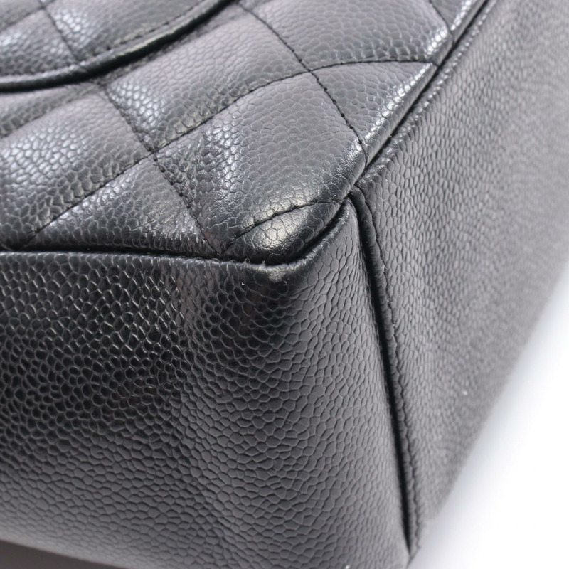 CHANEL Matelasse PST 鏈條托特包 小牛皮 黑色 二手 女款 GHW COCO CC-6