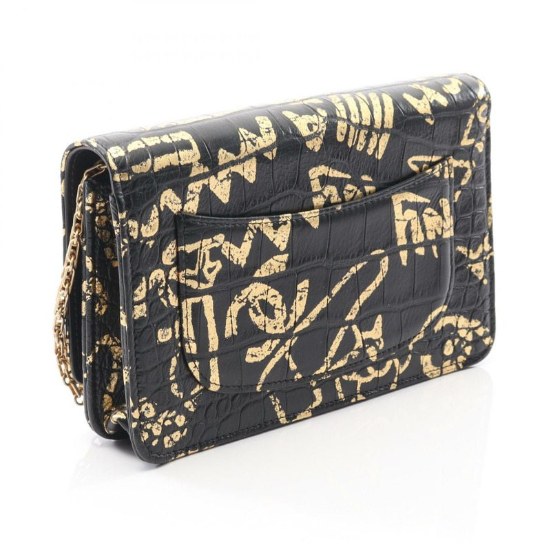 香奈兒 2.55 斜背包鏈條單肩包皮革黑金 GHW 二手女款-1