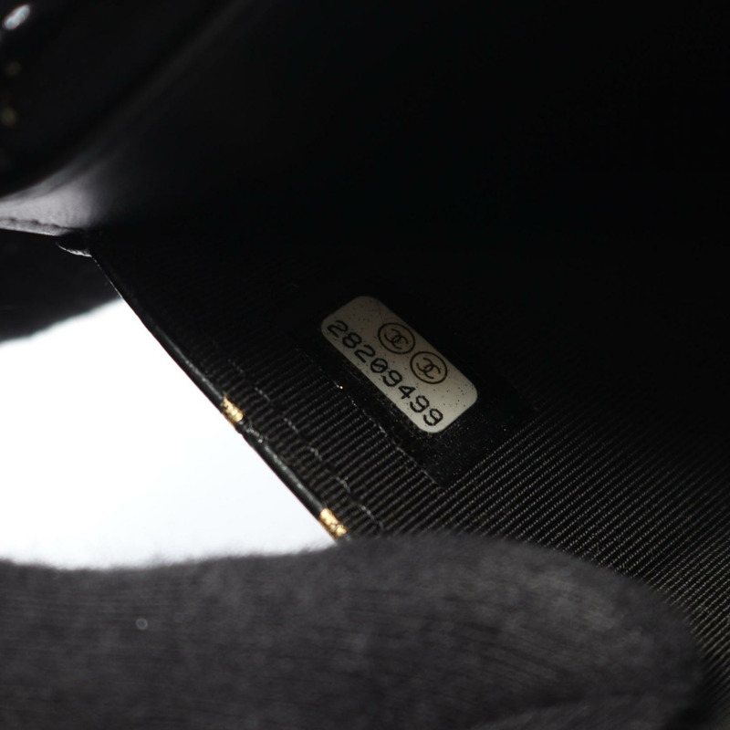 香奈兒 2.55 斜背包鏈條單肩包皮革黑金 GHW 二手女款-4