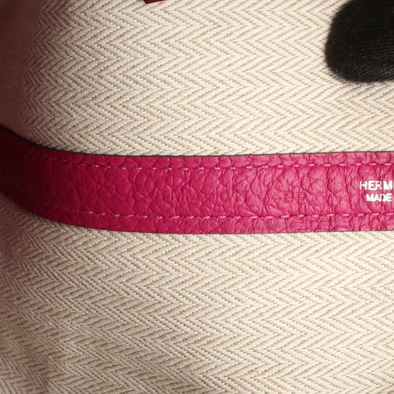 HERMES Garden party TPM 手提包 A Country 皮革 玫瑰紫色 二手 SHW-4
