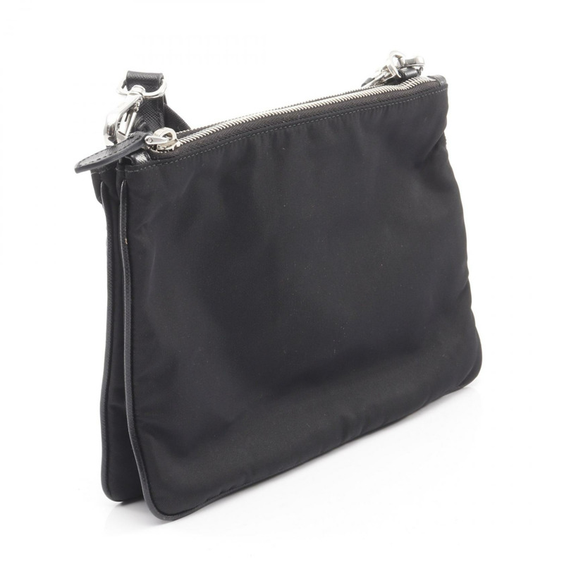 PRADA Re-Edition 2000 斜背包 尼龍 黑色 二手 女款 標誌-1