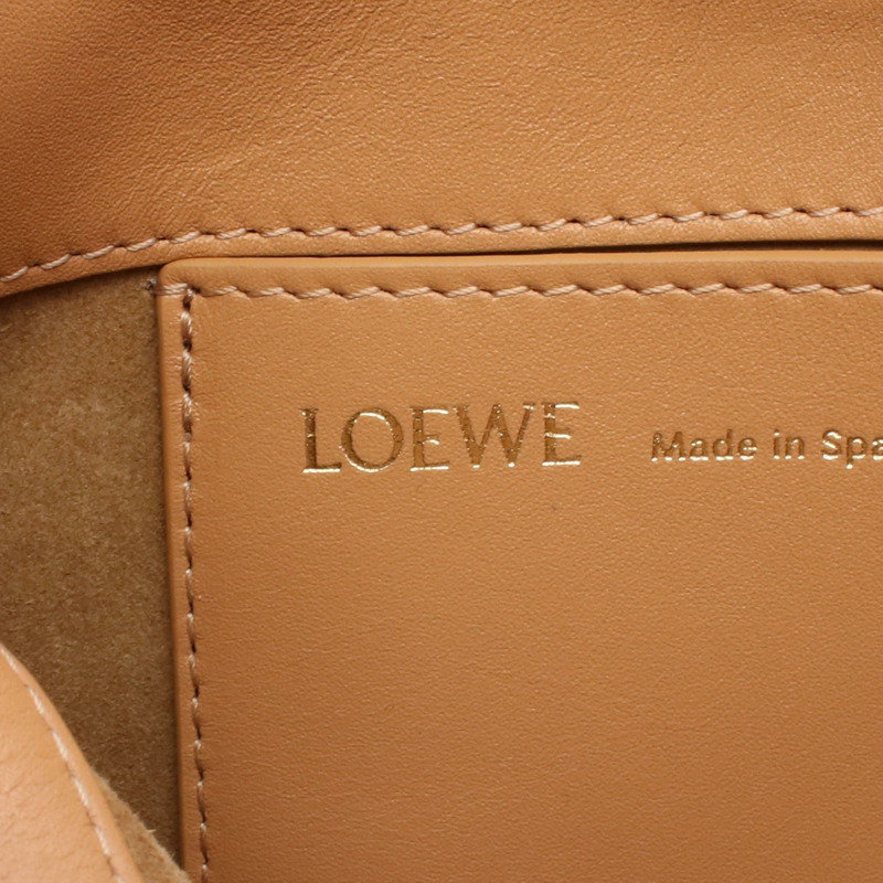 LOEWE PASEO SATCHEL 單肩包 A709Q89X01 納帕皮革 棕色 二手 女士-3