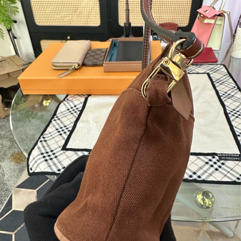 HERMES 棕色化妝包 斜背包-2