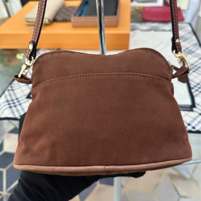 HERMES 棕色化妝包 斜背包-5