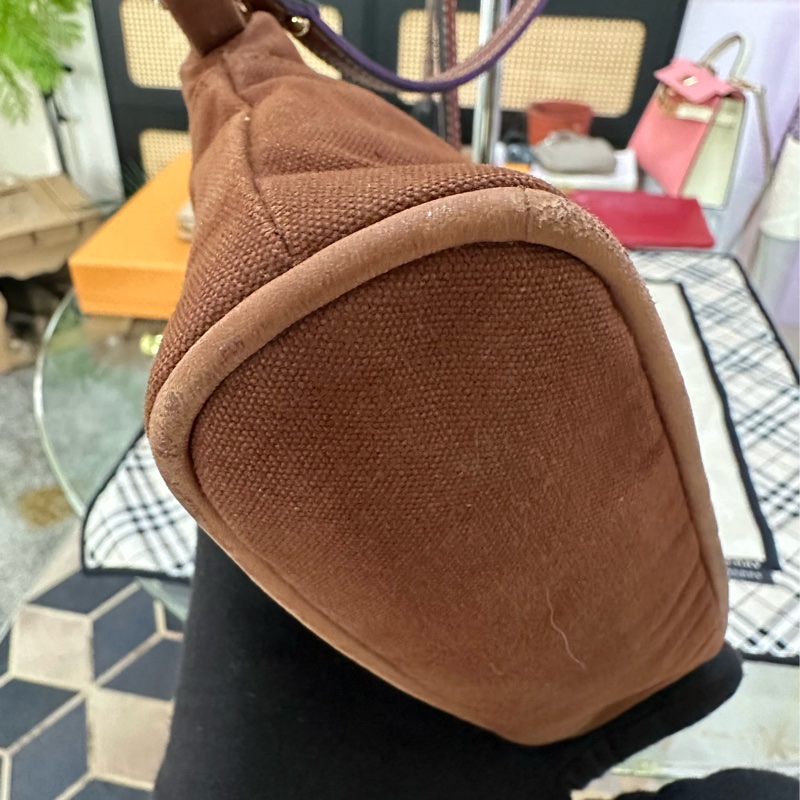 HERMES 棕色化妝包 斜背包-9