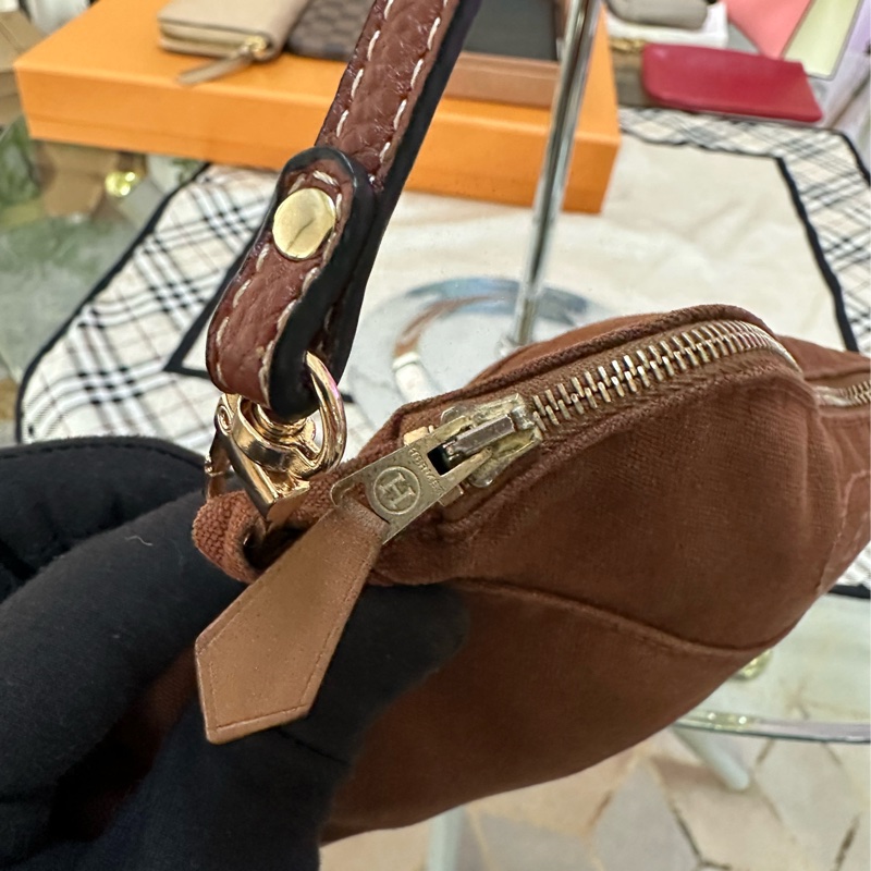 HERMES 棕色化妝包 斜背包-14