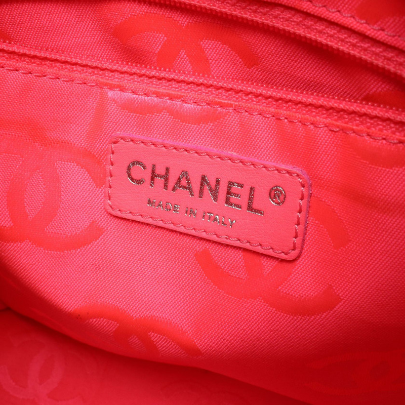 CHANEL Cambon Line 小號鏈條托特包 A25166 漆皮 黑色 SHW 二手-3