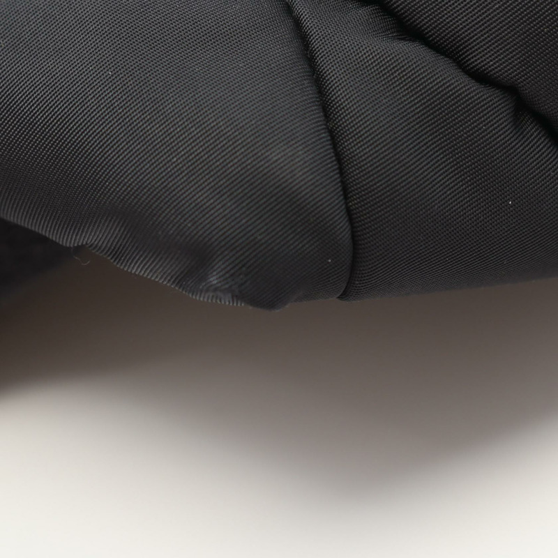 PRADA TESSUTO QUILTIN 單肩手提包 1BG436 尼龍皮革 黑色 二手 logo-7
