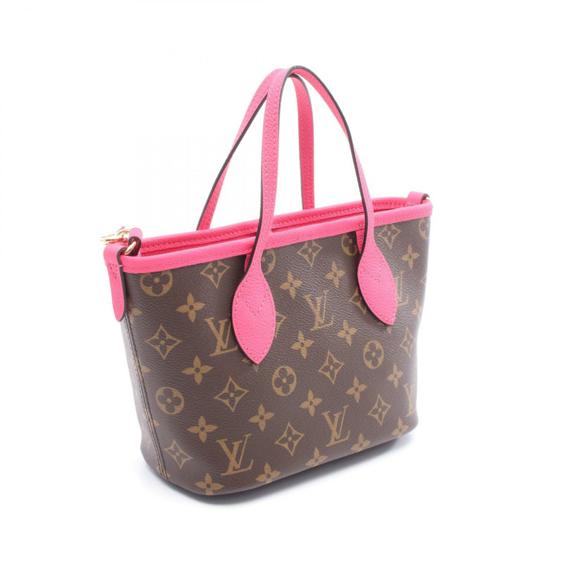 LOUIS VUITTON Neverfull Inside Out BB 單肩托特包 M12106 字母圖案 二手 LV-1