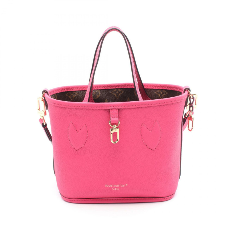 LOUIS VUITTON Neverfull Inside Out BB 單肩托特包 M12106 字母圖案 二手 LV-4