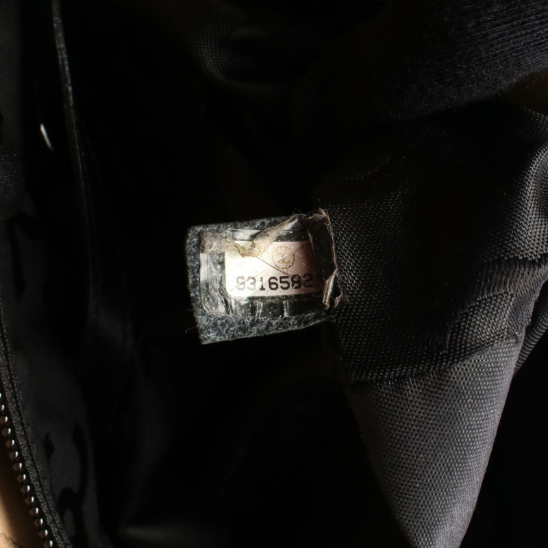 CHANEL Cambon 系列中型手提包 小羊皮 黑色 米色 SHW 二手 女款 Coco-4