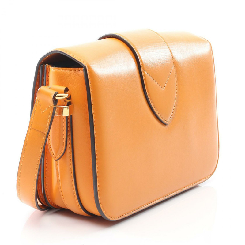 LOUIS VUITTON LV Pont 9 Neuf 單肩斜背包 M55946 皮革橙色二手-1