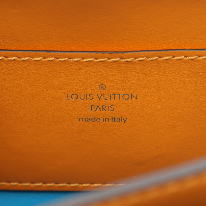 LOUIS VUITTON LV Pont 9 Neuf 單肩斜背包 M55946 皮革橙色二手-3