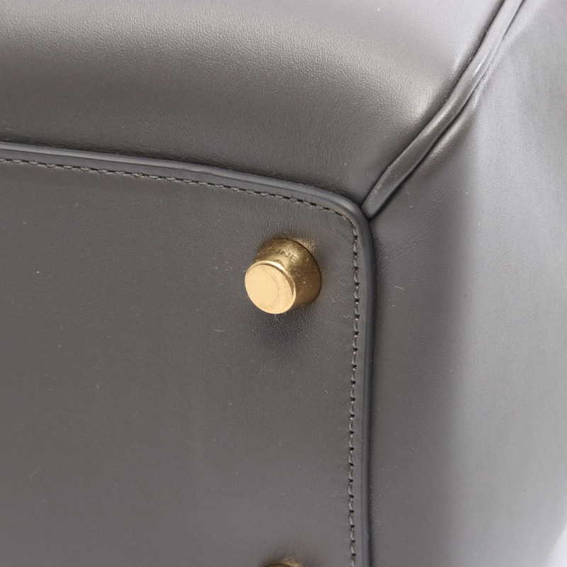 CELINE 16 seize 中型單肩包 手提包 187373 皮革 灰色 二手 女款-4