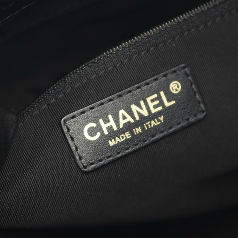 CHANEL Matelasse 托特鏈單肩包 AS0898 小牛皮 黑色 二手 GHW-3