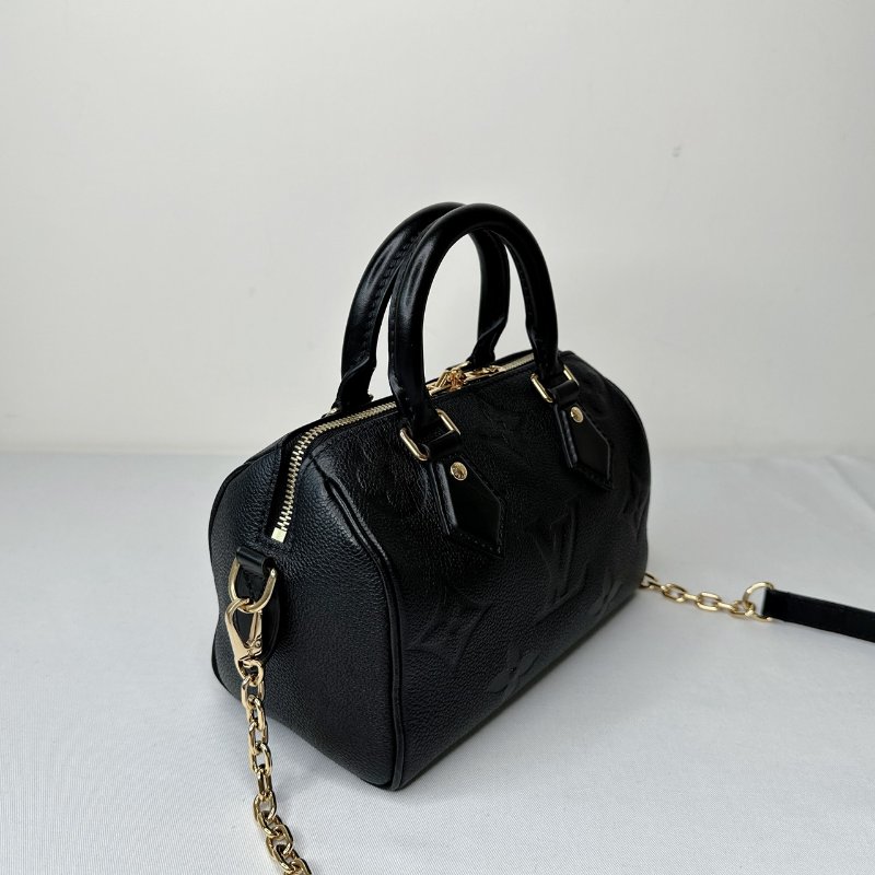 LV 全皮革黑壓紋Speedy 20-5