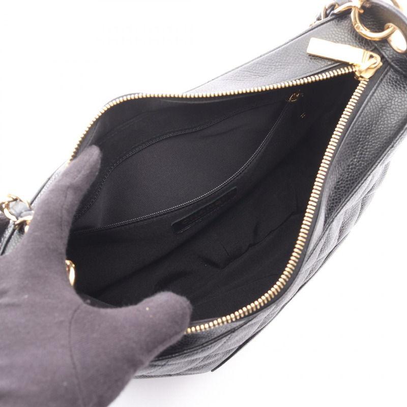 CHANEL Matelasse 單肩包 A20993 小牛皮 黑色 二手 GHW 女士-2