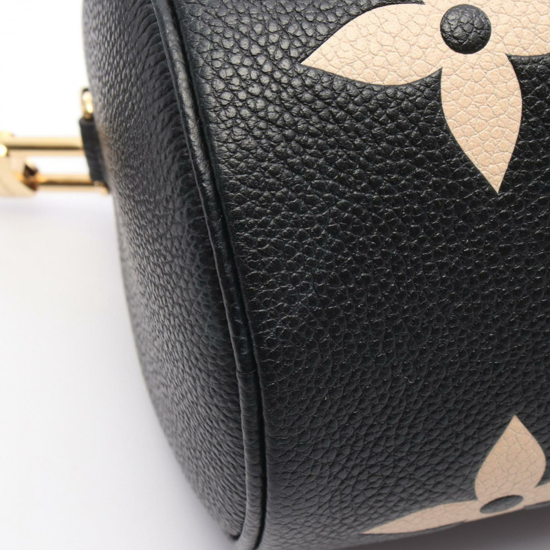 路易威登 Papillon BB 單肩手提包 M45980 Monogram empreinte 黑色 二手-4