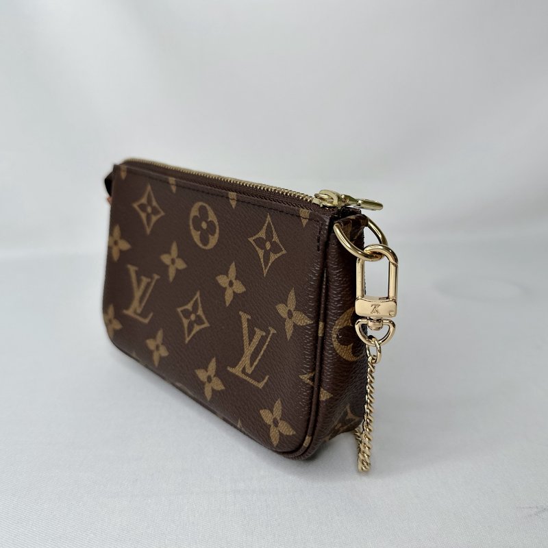 LV Mini老花鏈帶麻將包-4