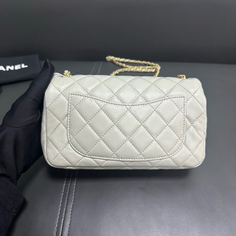 Chanel 金球cf mini灰色-2