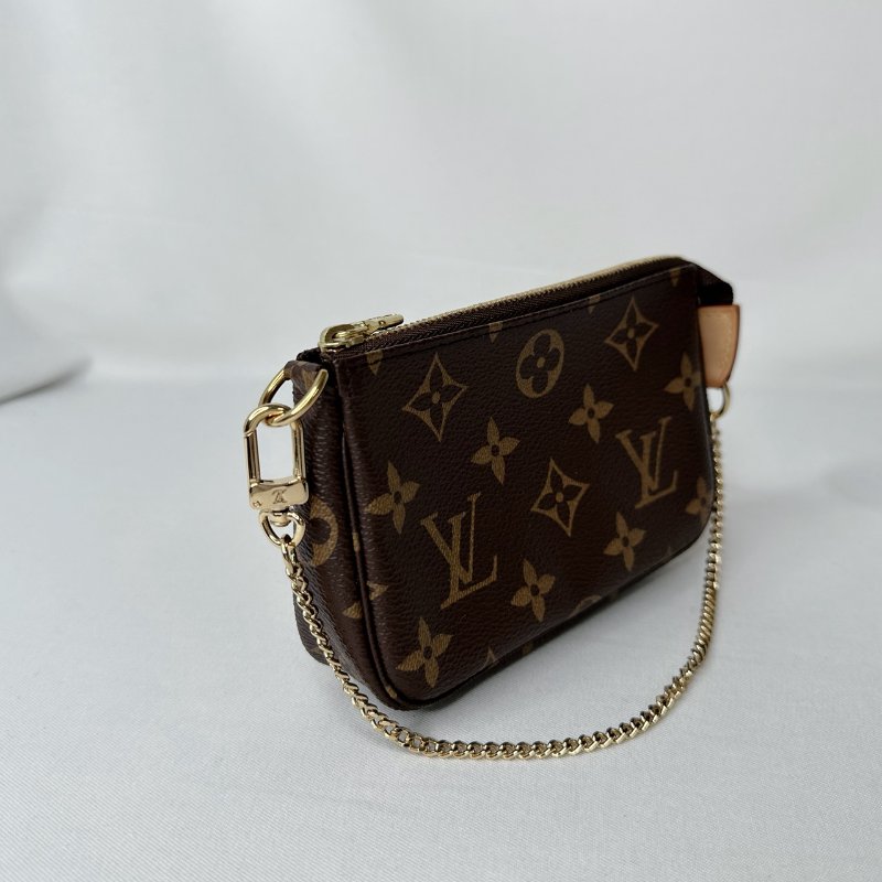 LV Mini老花鏈帶麻將包-3