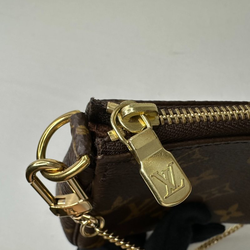 LV Mini老花鏈帶麻將包-8