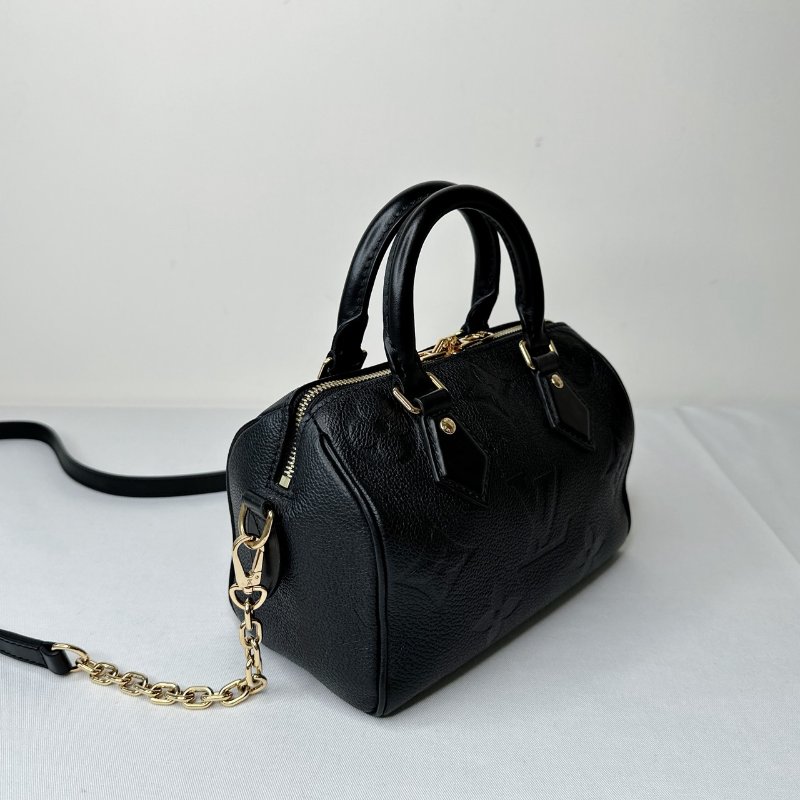 LV 全皮革黑壓紋Speedy 20-3