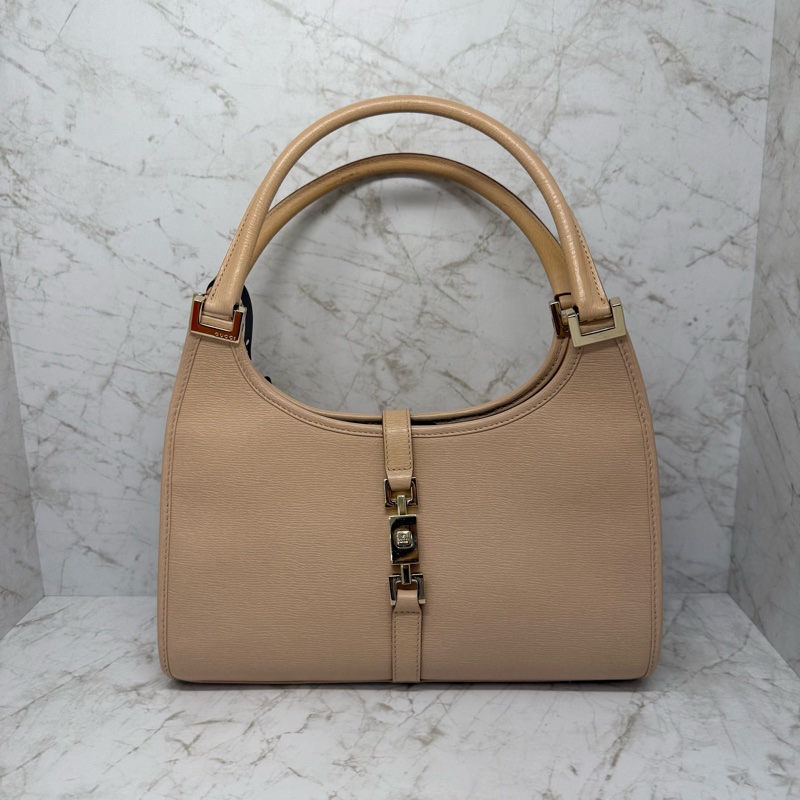 GUCCI 粉膚色賈姬包-0