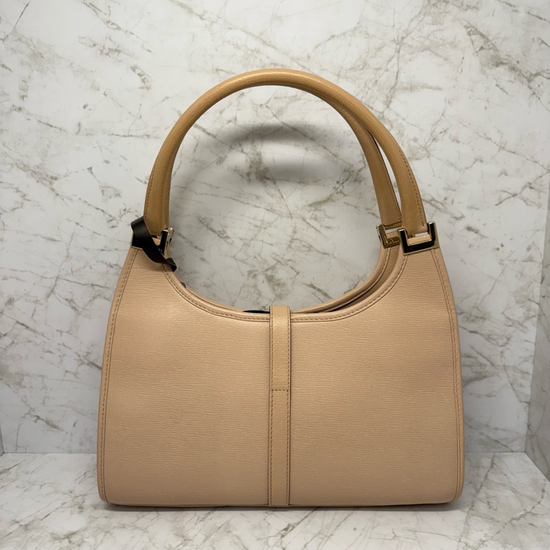 GUCCI 粉膚色賈姬包-1