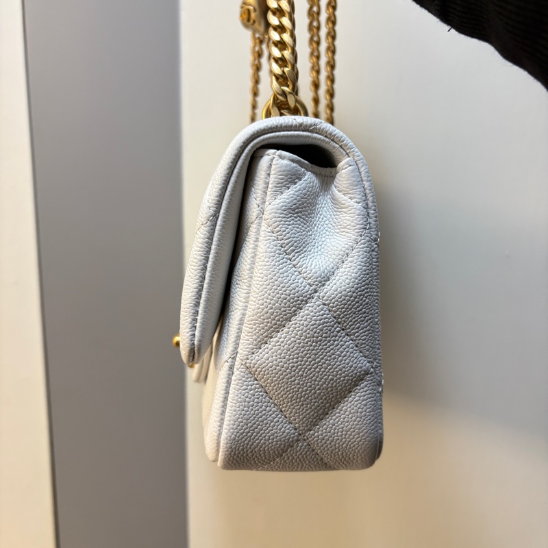 Chanel白荔枝皮愛心調節扣-2