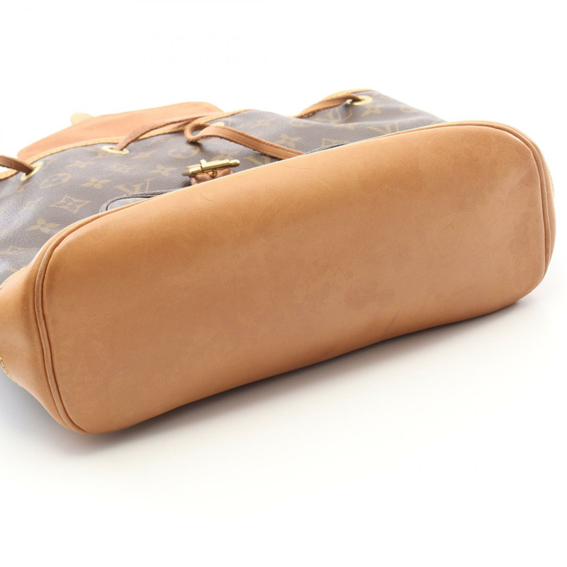LOUIS VUITTON Montsouris 中型背包 M51136 字母帆布皮革二手 LV-6
