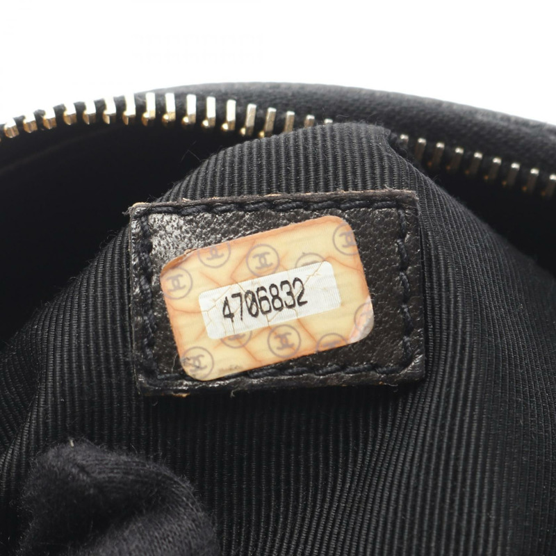 香奈兒 (CHANEL) 標誌鏈單肩托特包 小牛皮 黑色 GHW 二手 女士-4