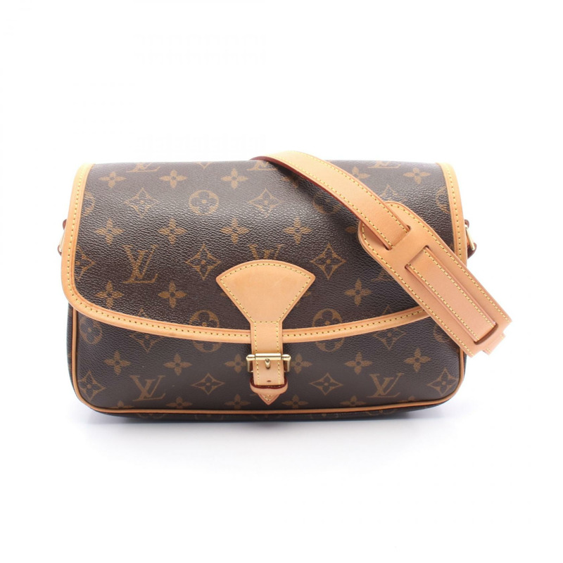 LOUIS VUITTON Sologne 單肩包 M42250 Monogram 帆布皮革棕色二手 LV-0