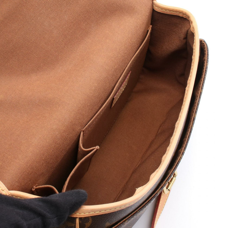 LOUIS VUITTON Sologne 單肩包 M42250 Monogram 帆布皮革棕色二手 LV-2