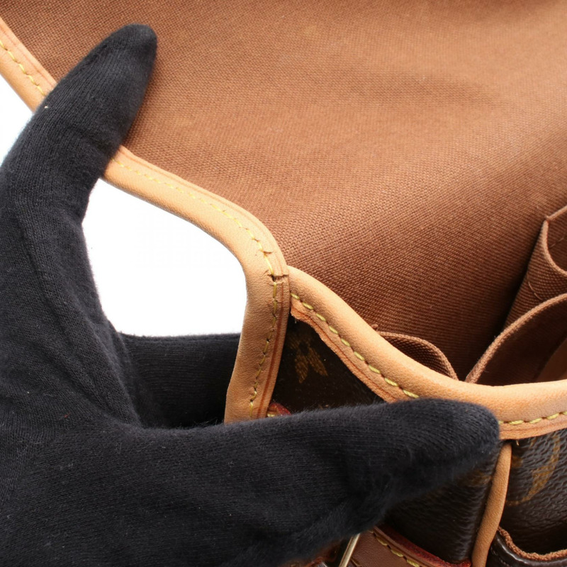 LOUIS VUITTON Sologne 單肩包 M42250 Monogram 帆布皮革棕色二手 LV-4