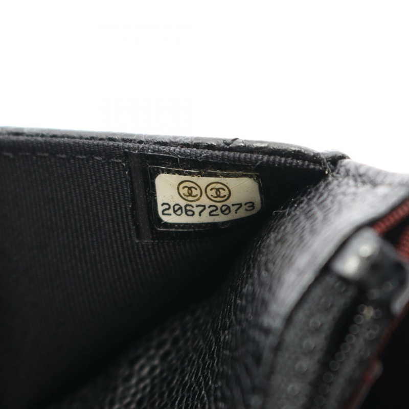 香奈兒 (CHANEL) 絎縫鏈條斜背包 AP0250 粒面皮革 黑色 SHW-4