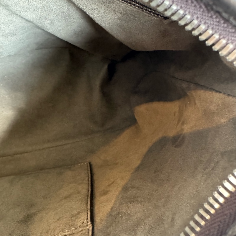 Gucci咖pvc深咖皮革手提包👜-33