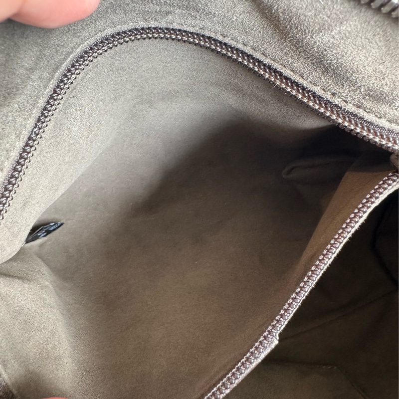 Gucci咖pvc深咖皮革手提包👜-38