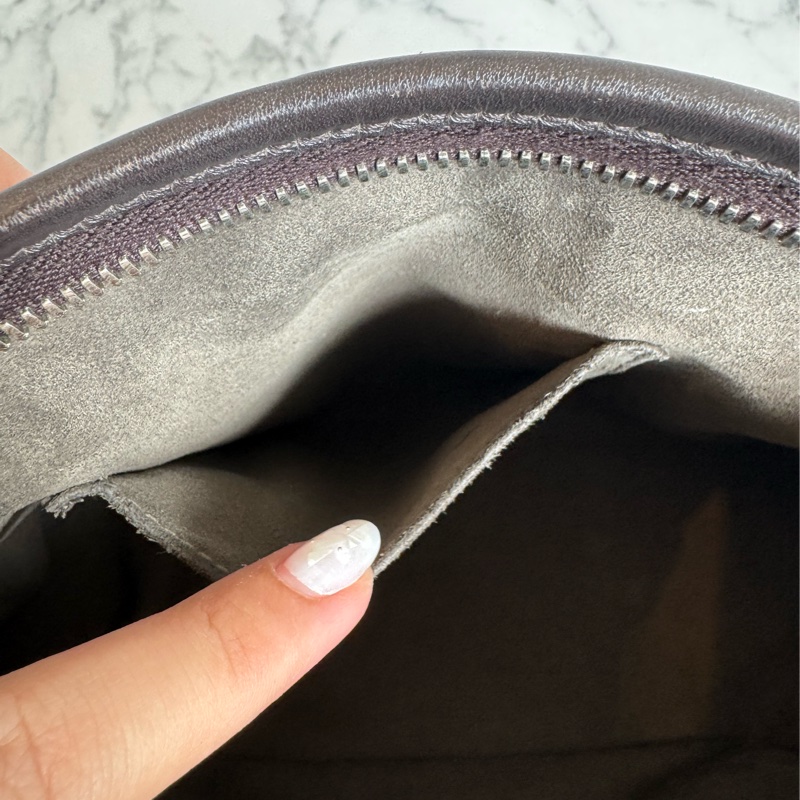 Gucci咖pvc深咖皮革手提包👜-40